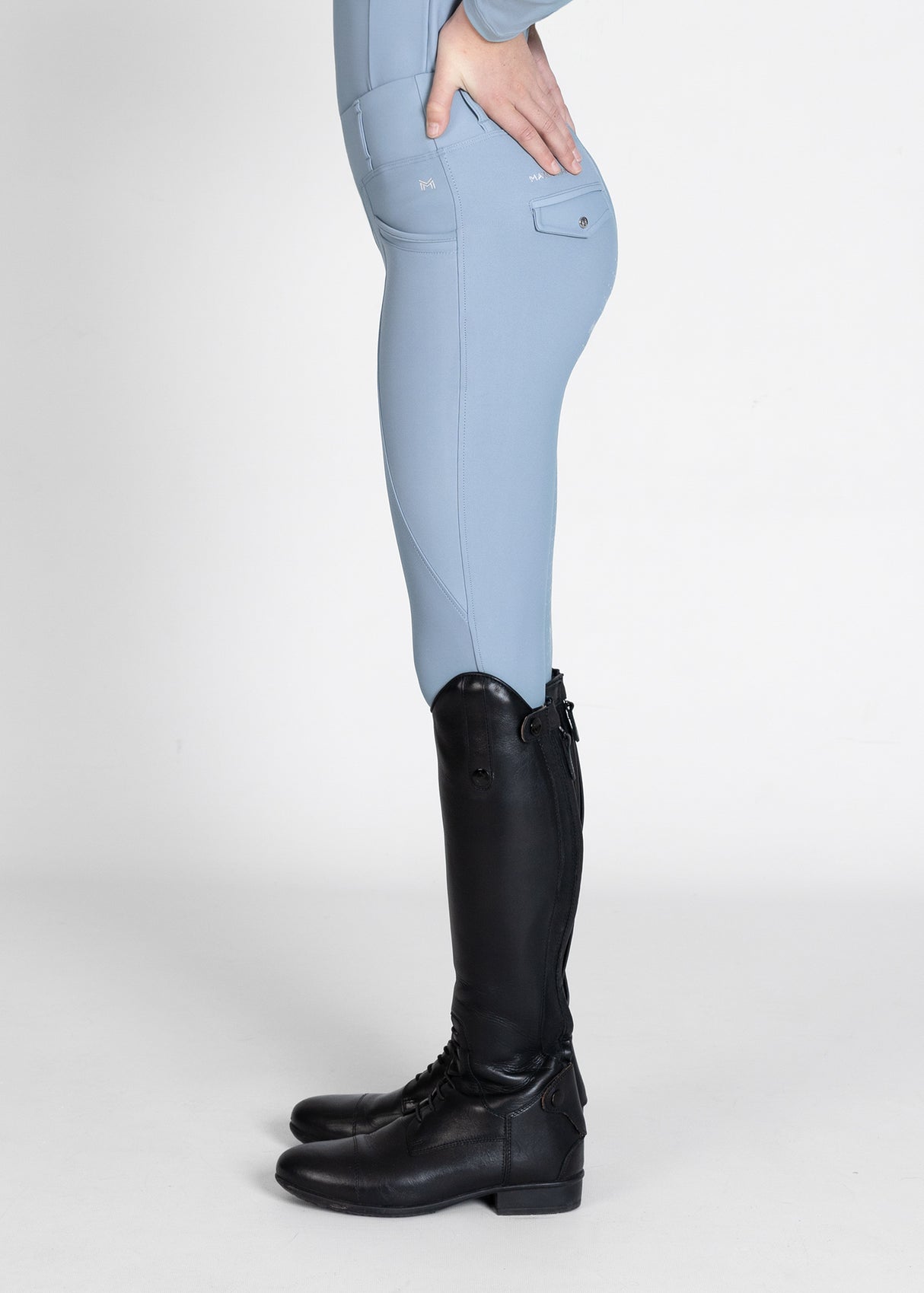 Maximilian Young Rider Tech Riding Leggings Aqua