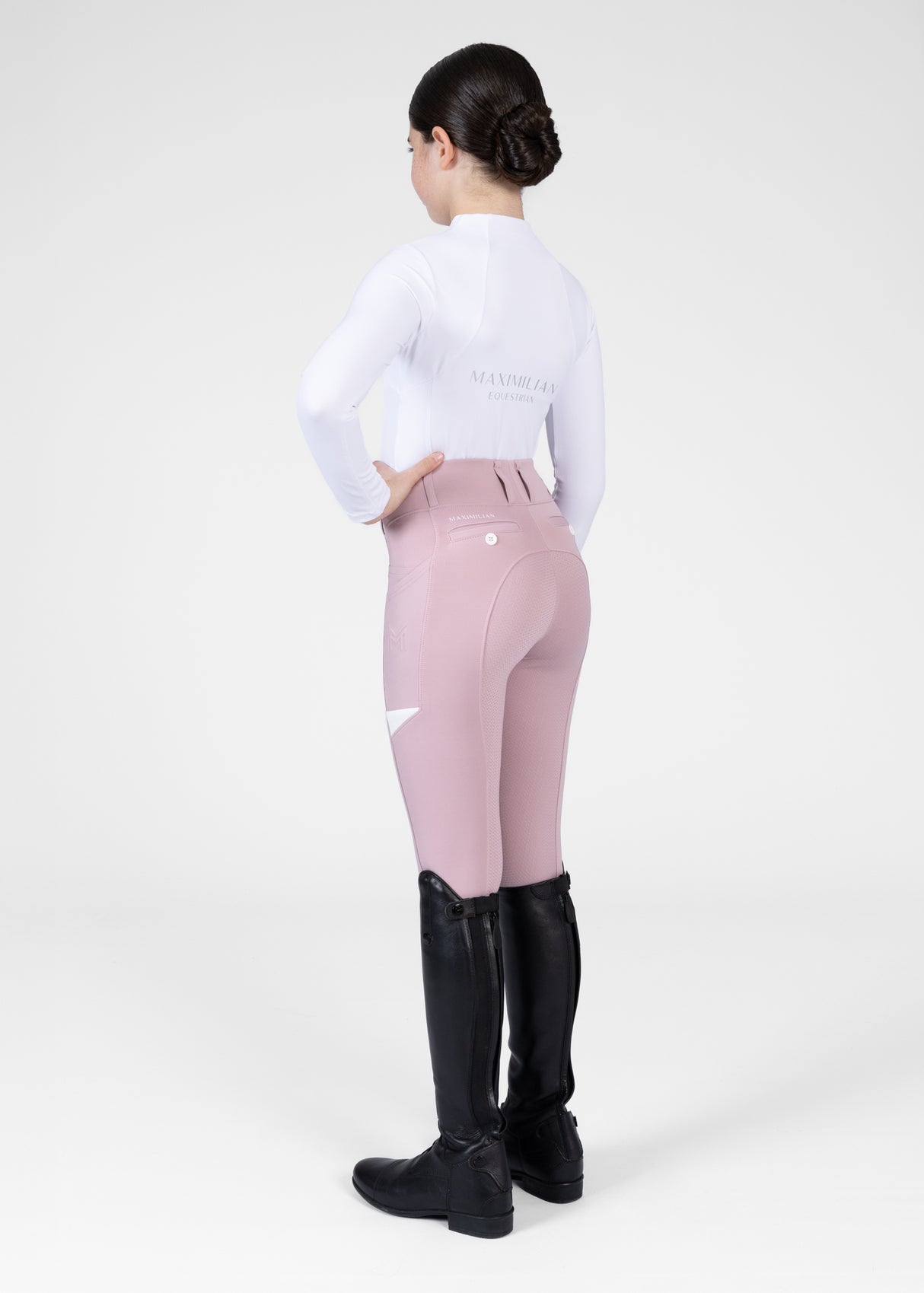 Maximilian Young Rider Tech Riding Leggings Mauve