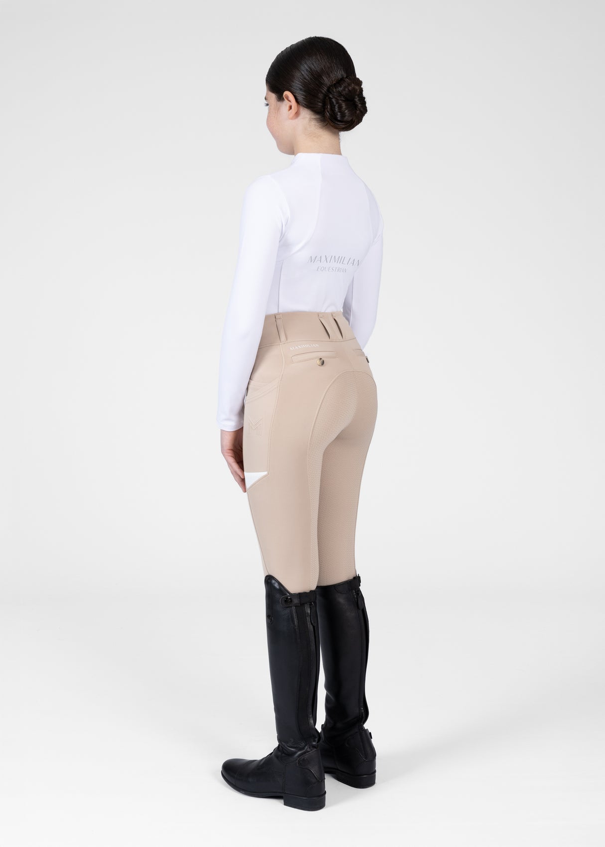 Maximilian Young Rider Tech Riding Leggings Beige