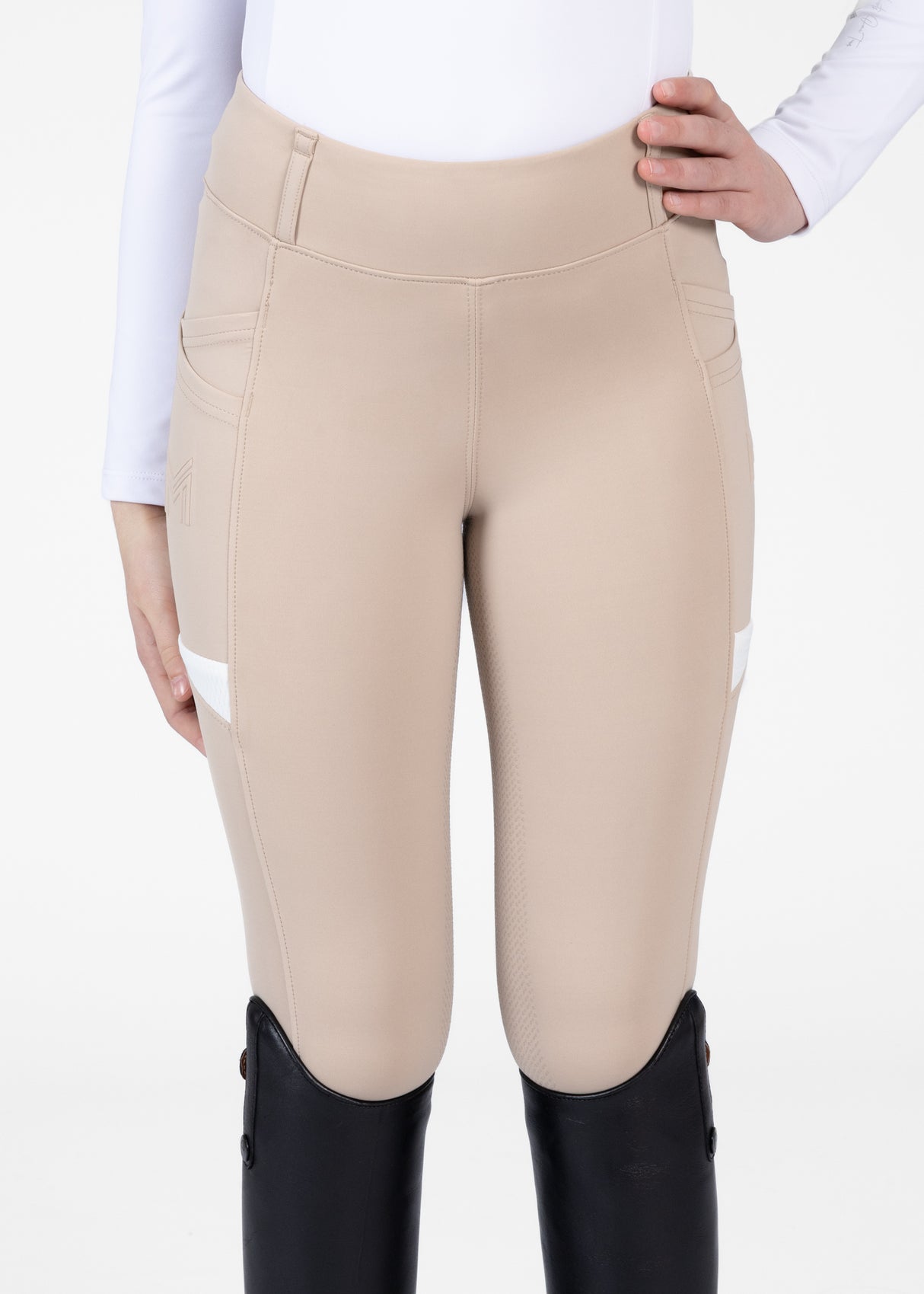 Maximilian Young Rider Tech Riding Leggings Beige