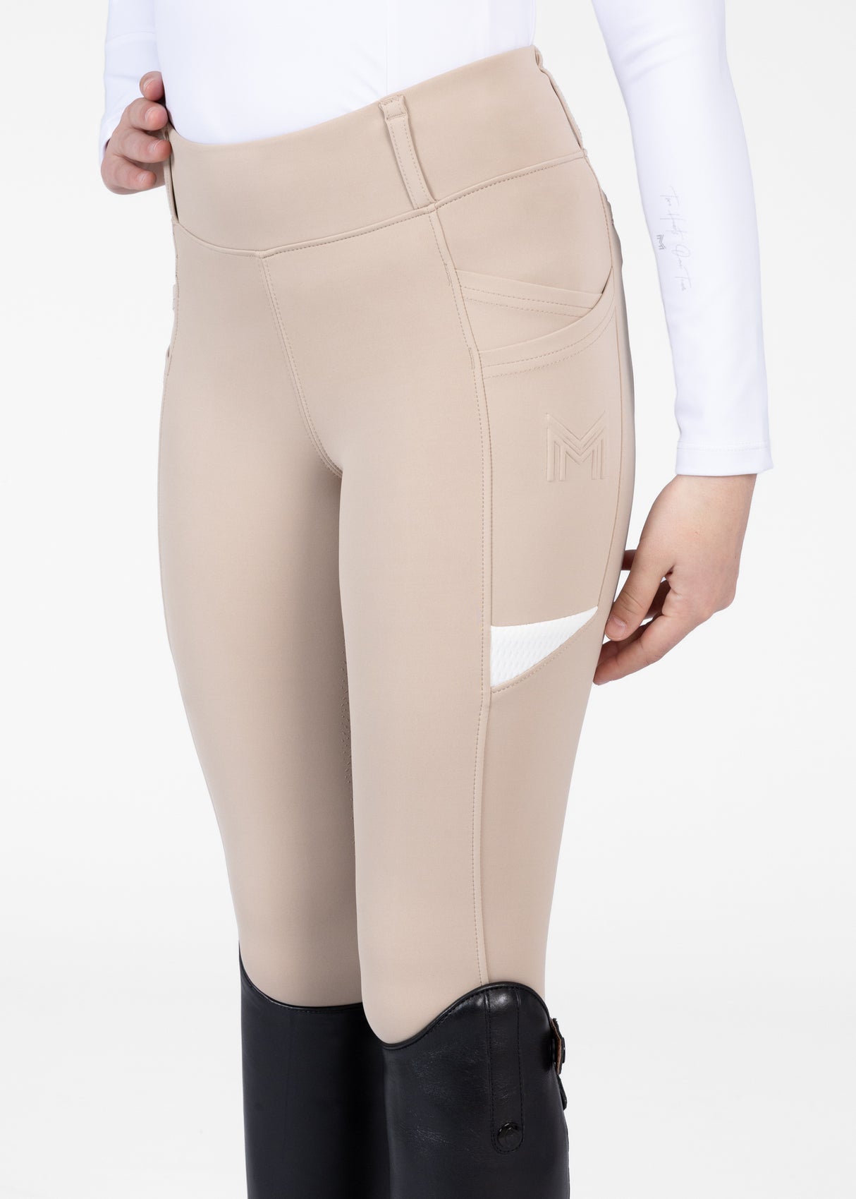 Maximilian Young Rider Tech Riding Leggings Beige