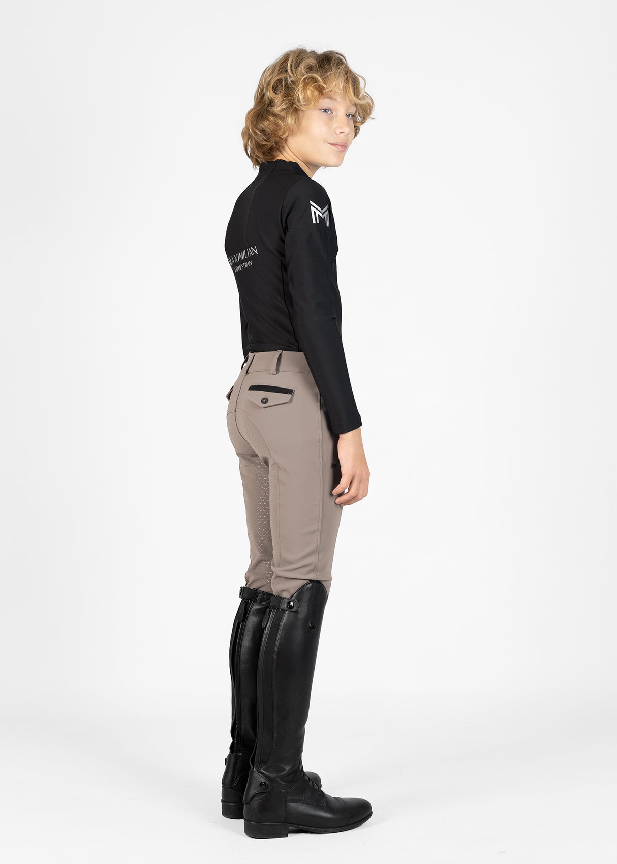 Maximilian Young Rider Performance Breeches Taupe