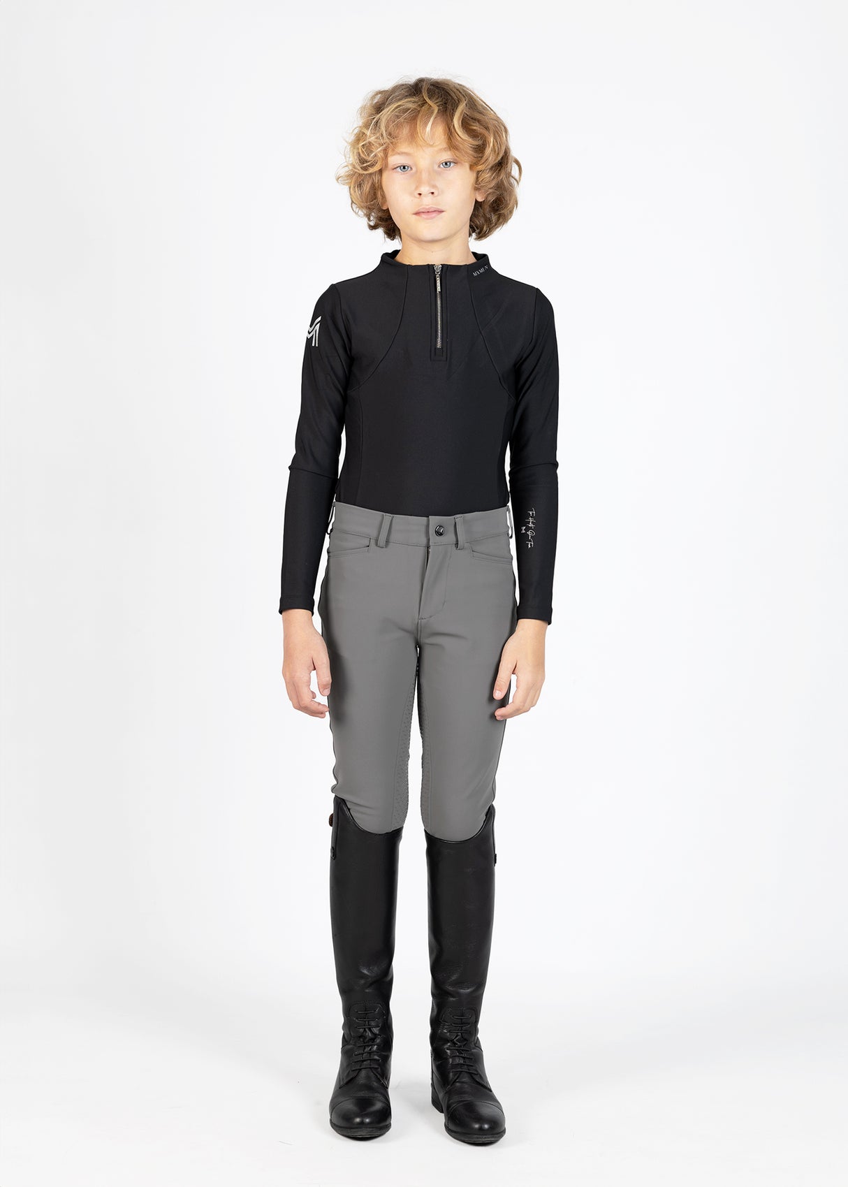 Maximilian Young Rider Performance Breeches Grey