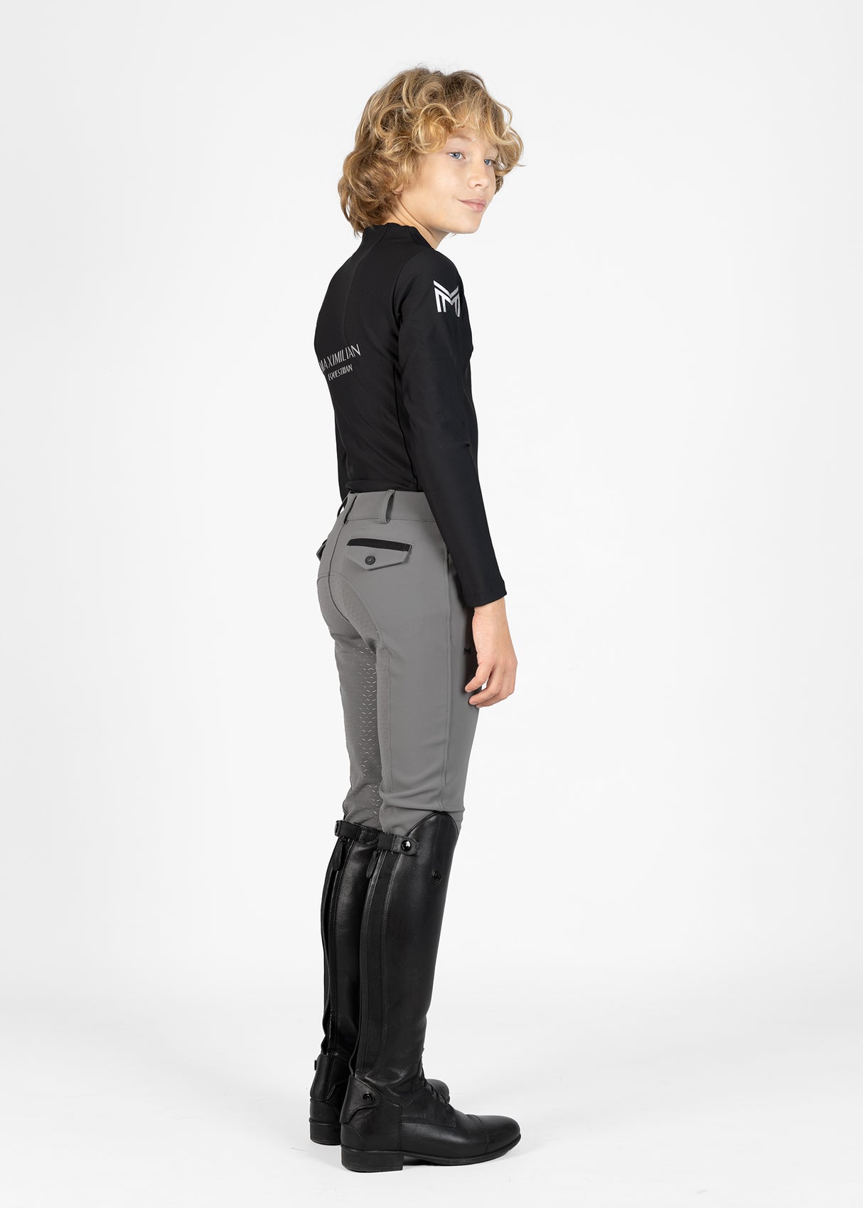 Maximilian Young Rider Performance Breeches Grey