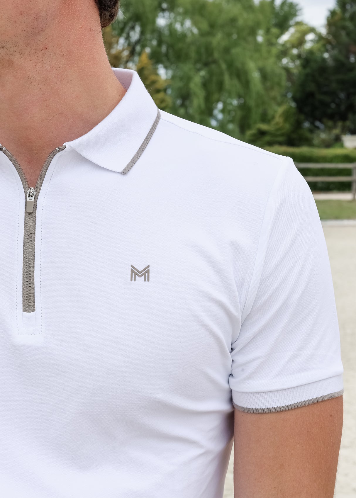 Maximilian Core Polo Shirt White
