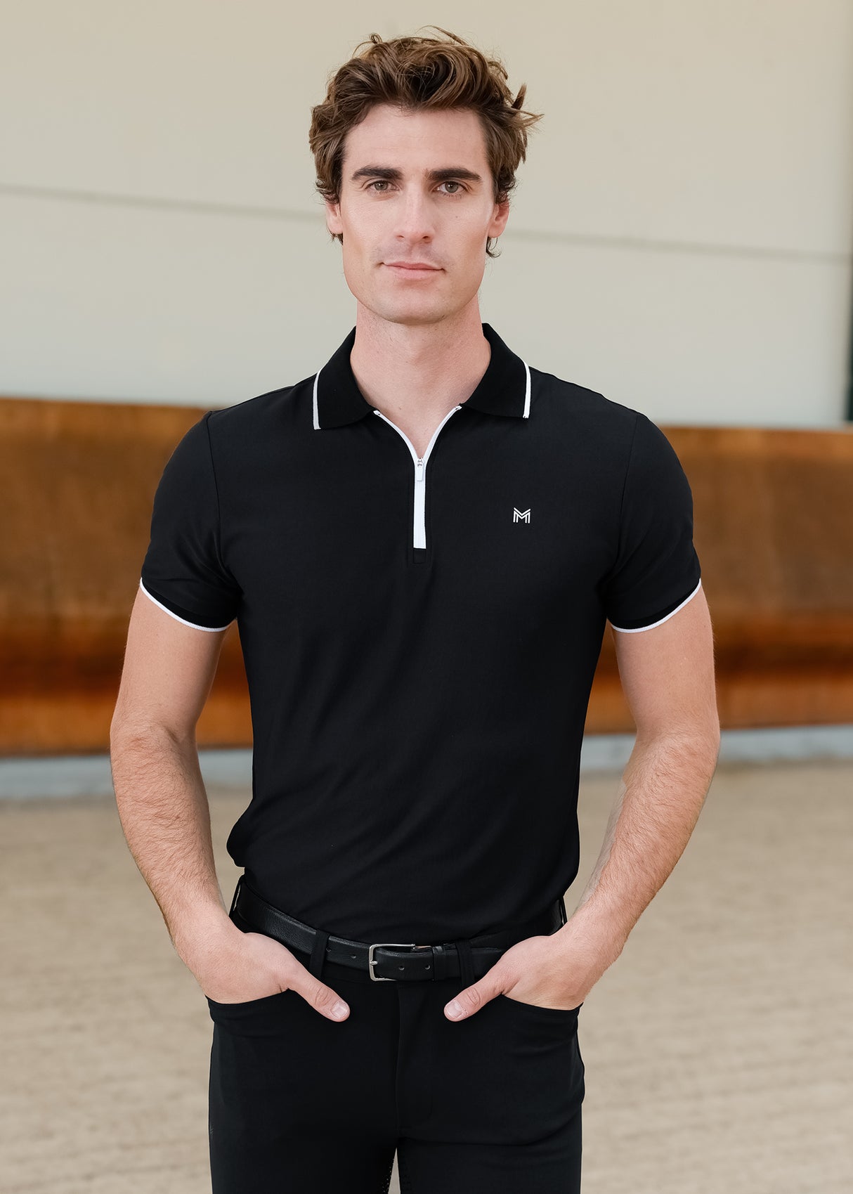 Maximilian Core Polo Shirt Black