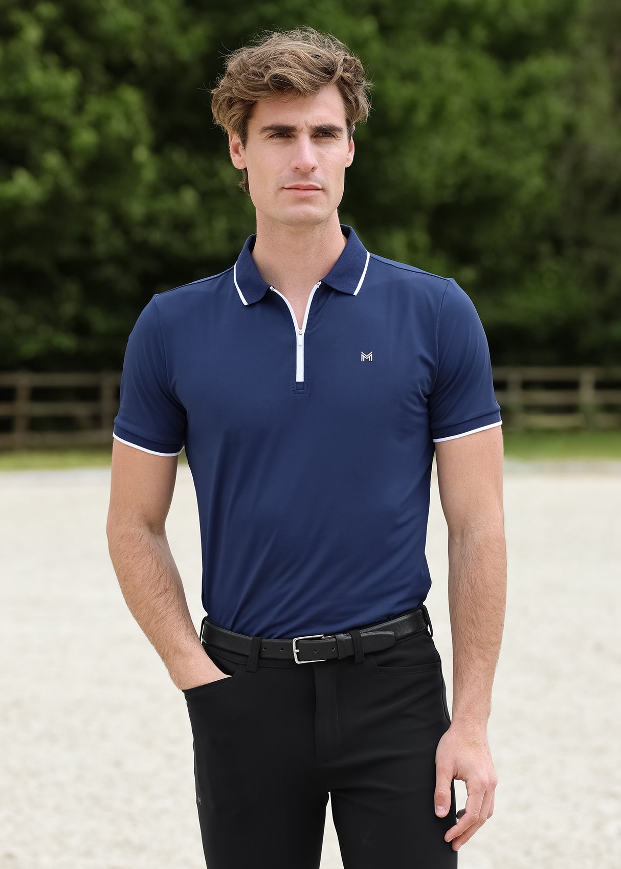 Maximilian Core Polo Shirt Navy
