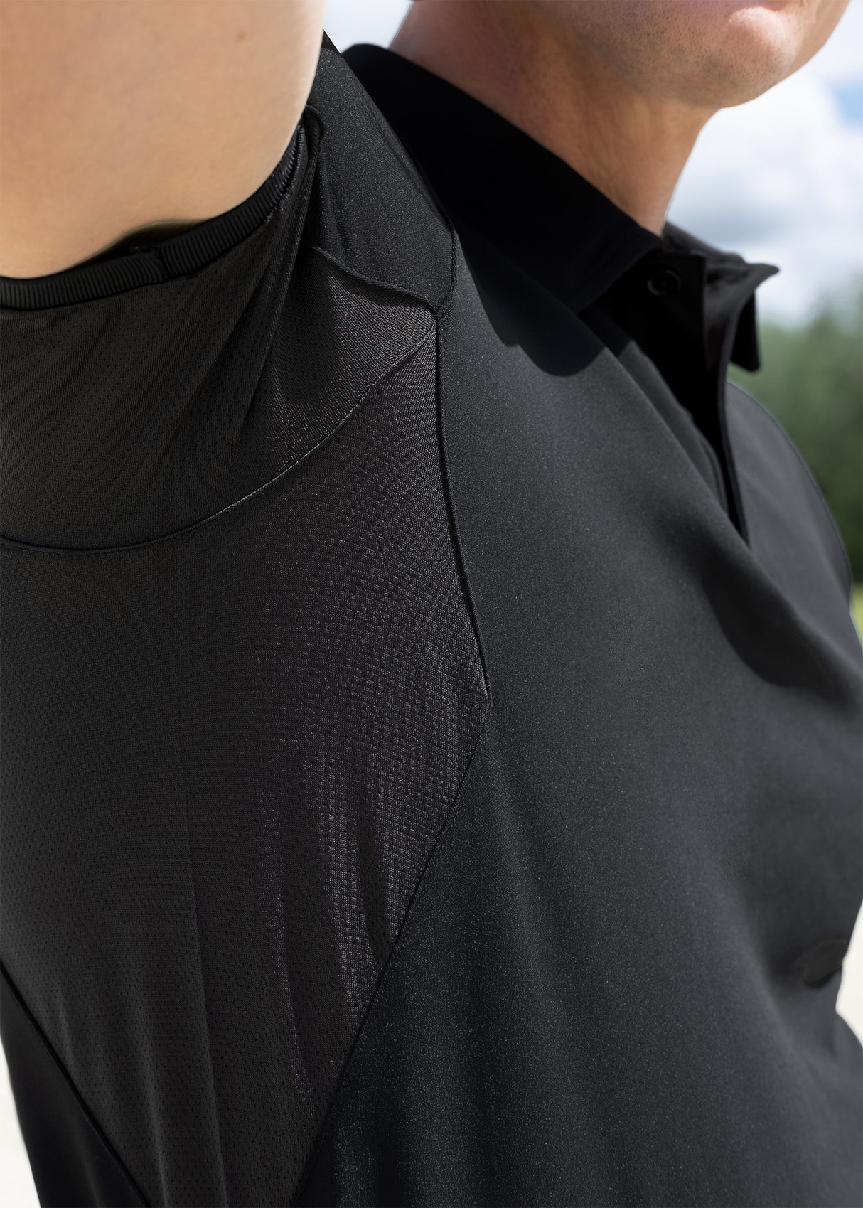 Maximilian Cross Polo Shirt Black