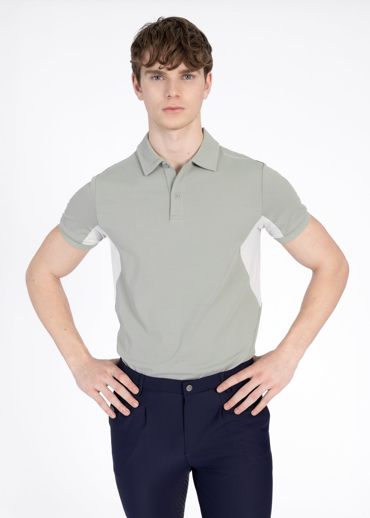 Maximilian Cross Polo Shirt Laurel