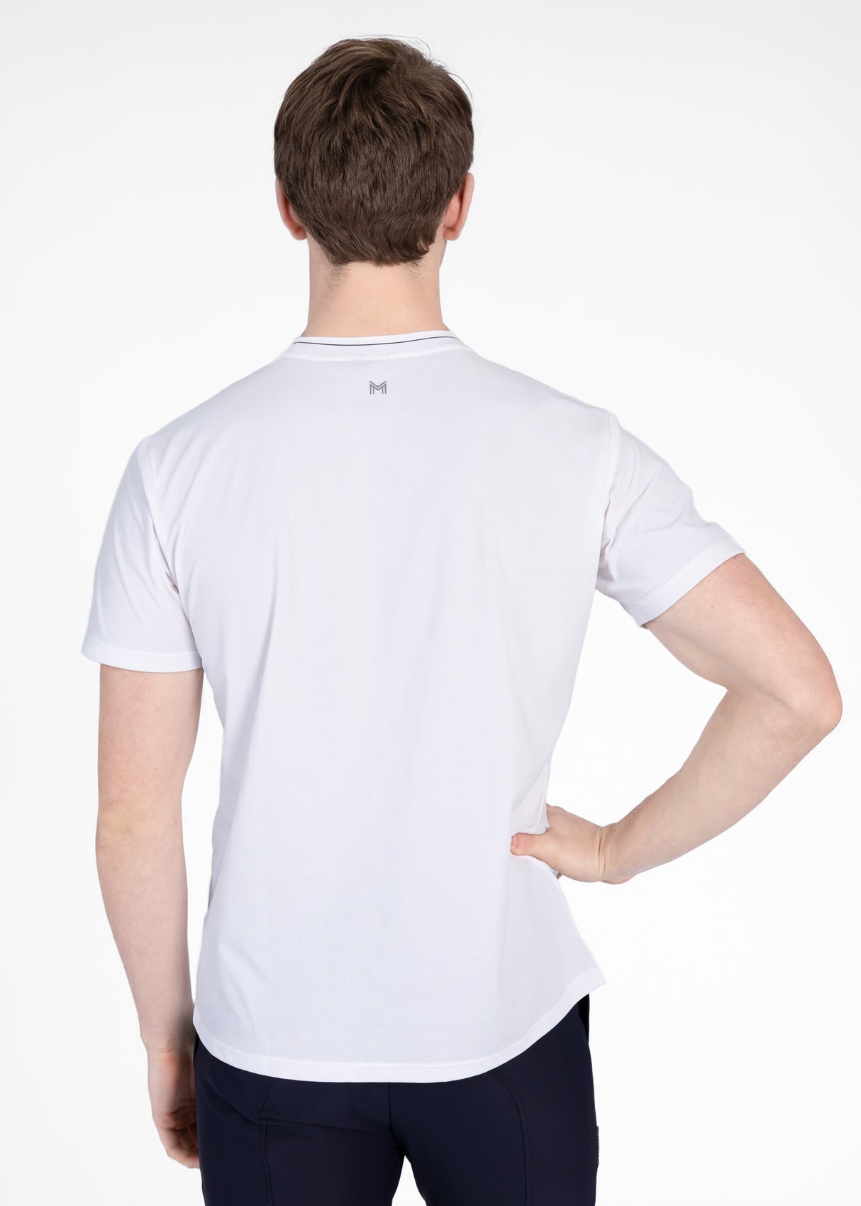 Maximilian Step Technical T-Shirt White