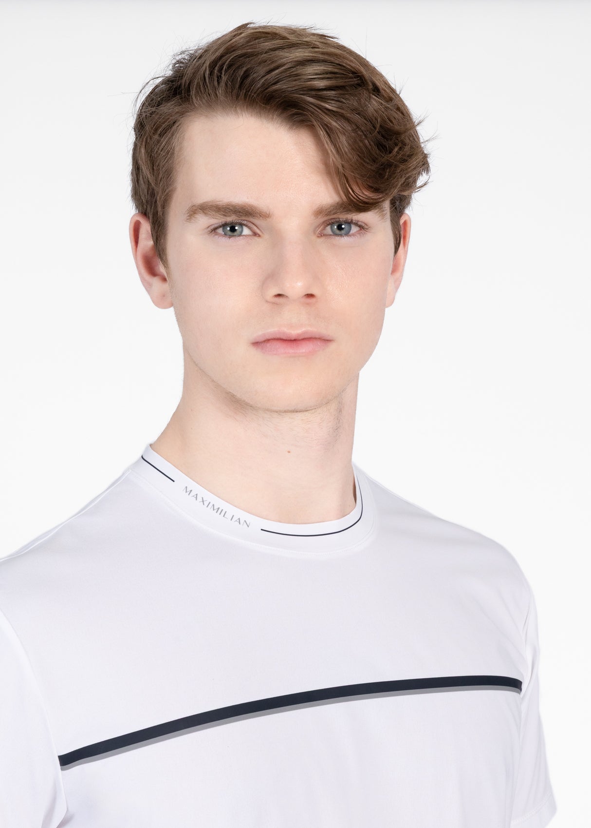 Maximilian Step Technical T-Shirt White