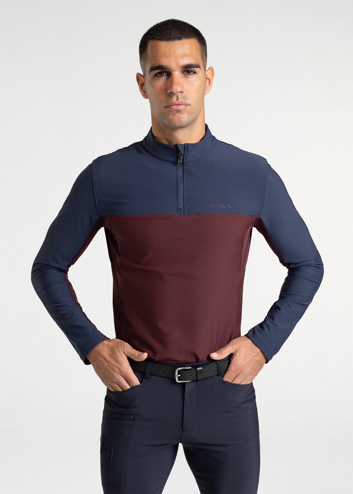 Maximilian Kent Base Layer Navy/Burgundy