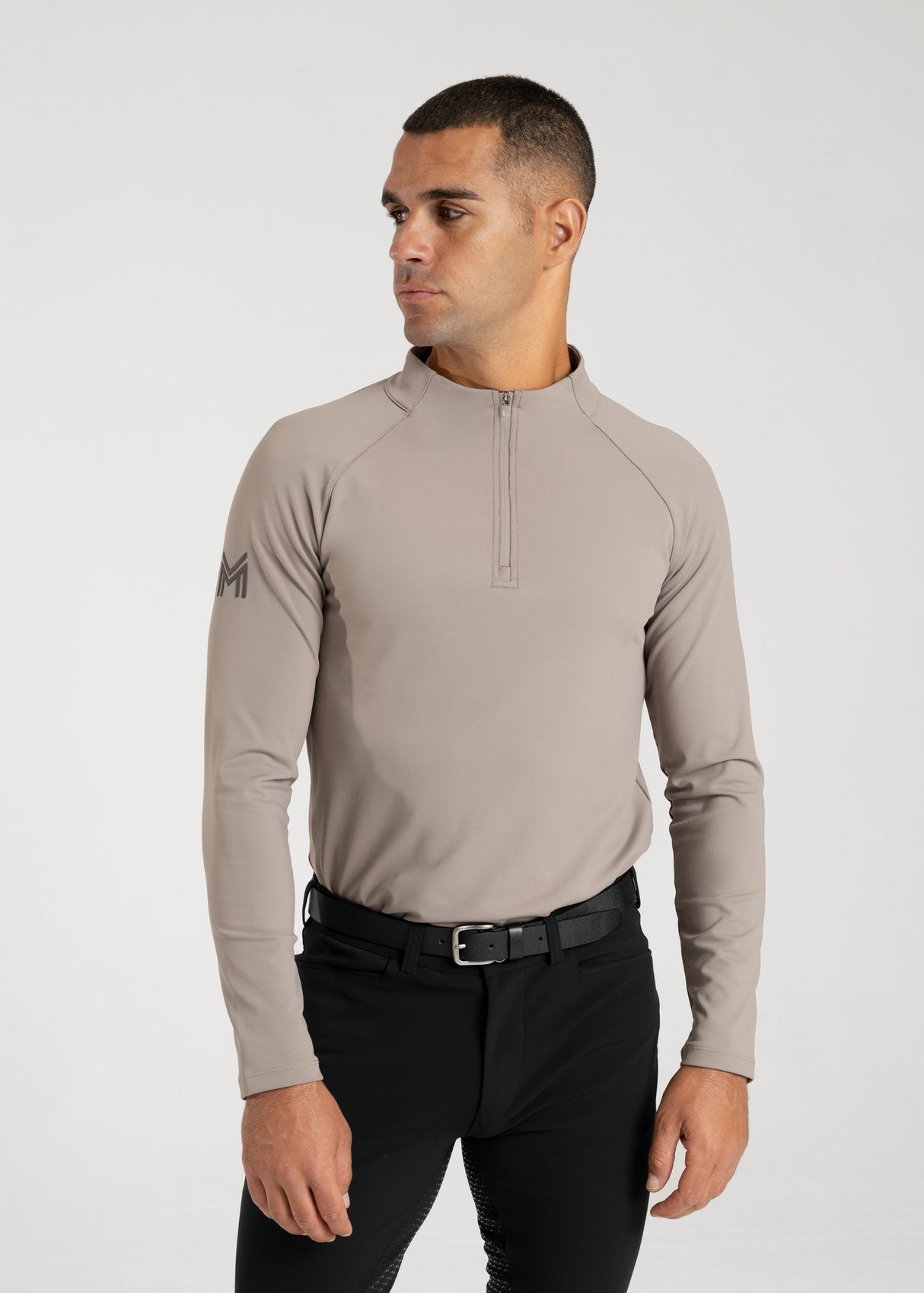 Maximilian Code Long Sleeve Base Layer Taupe