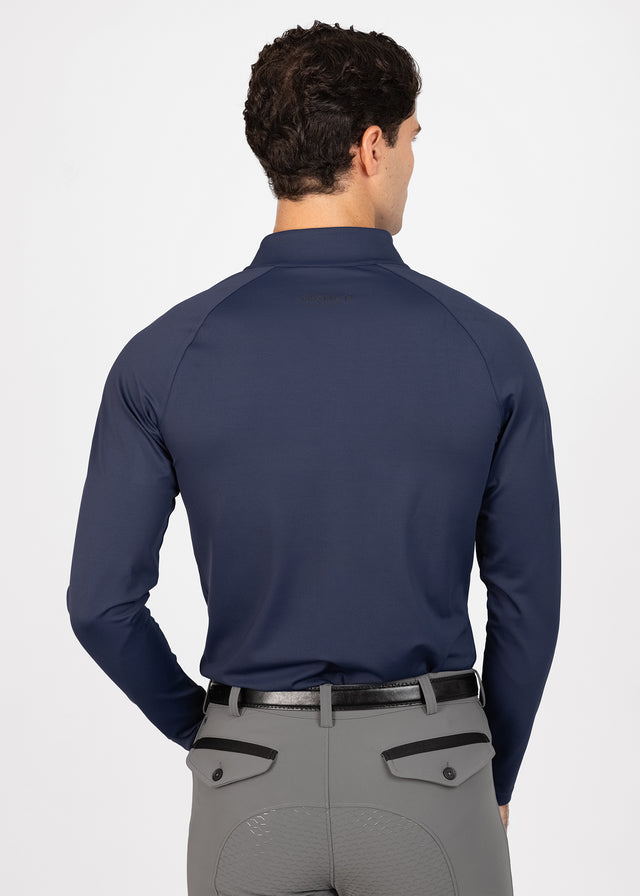 Maximilian Code Long Sleeve Base Layer Navy