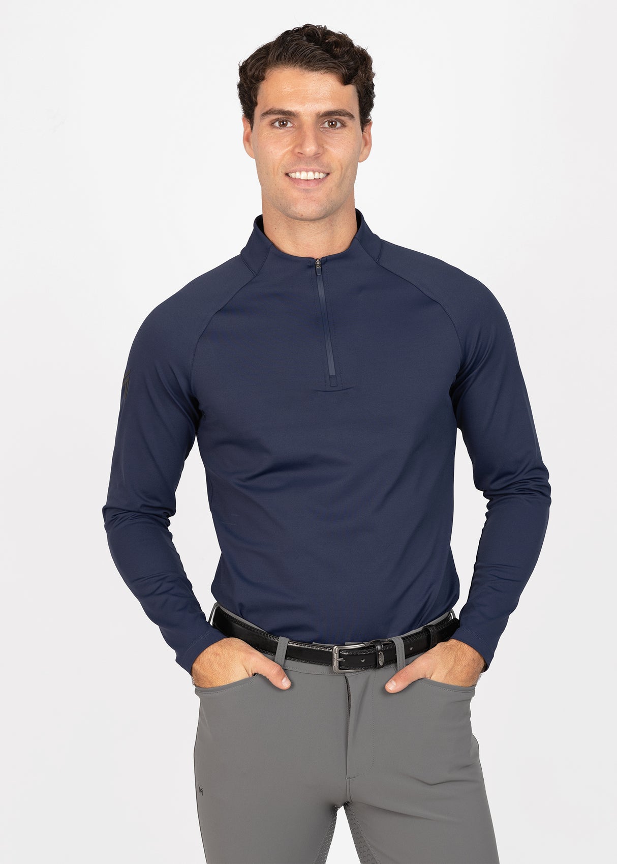 Maximilian Code Long Sleeve Base Layer Navy