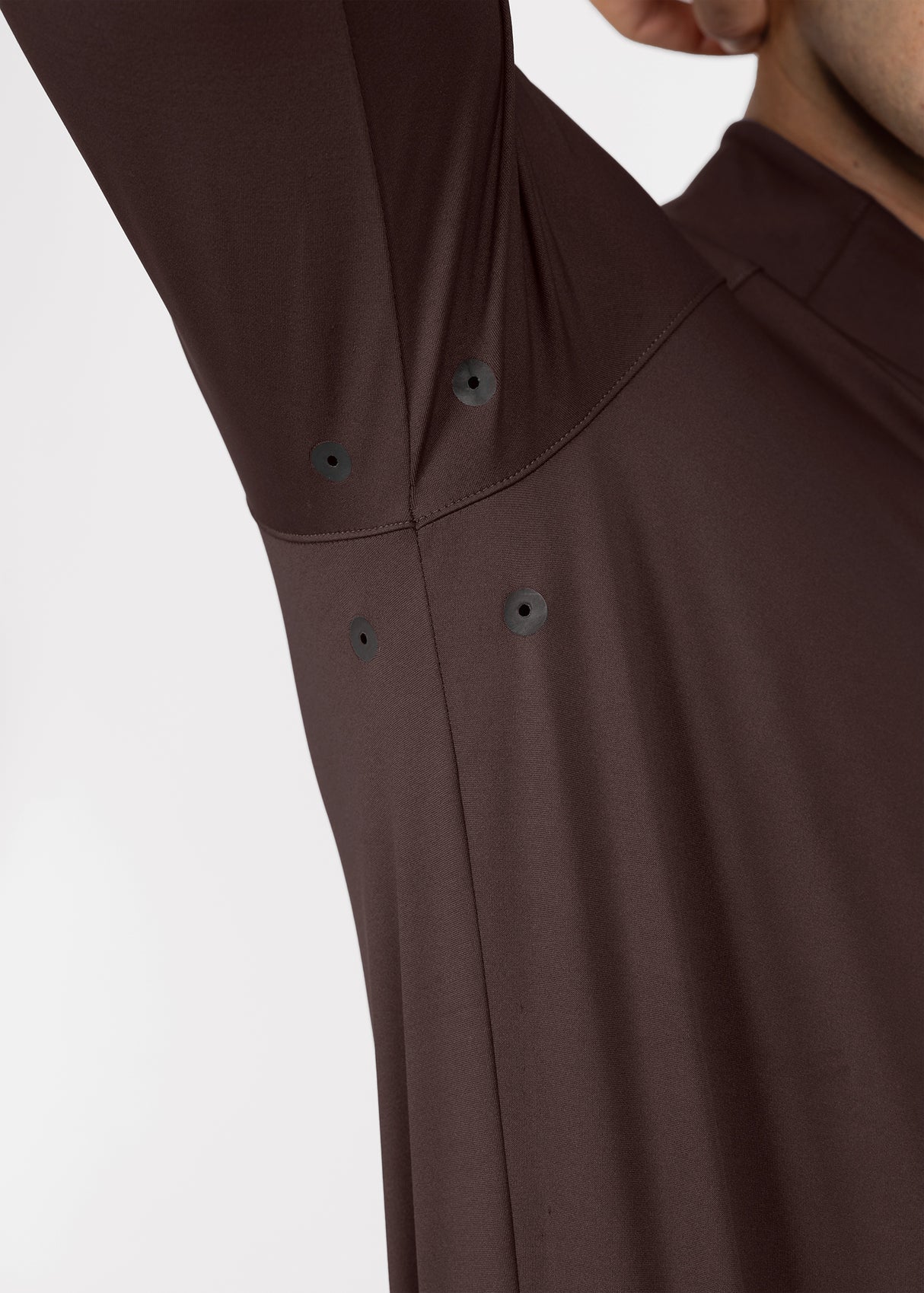 Maximilian Code Long Sleeve Base Layer Chocolate