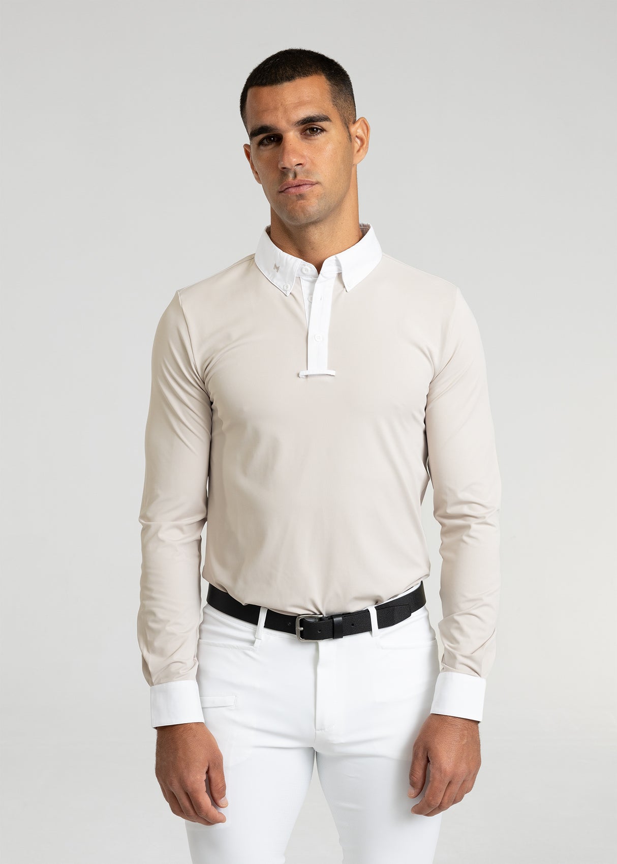 Maximilian Active Long Sleeve Competition Shirt Beige