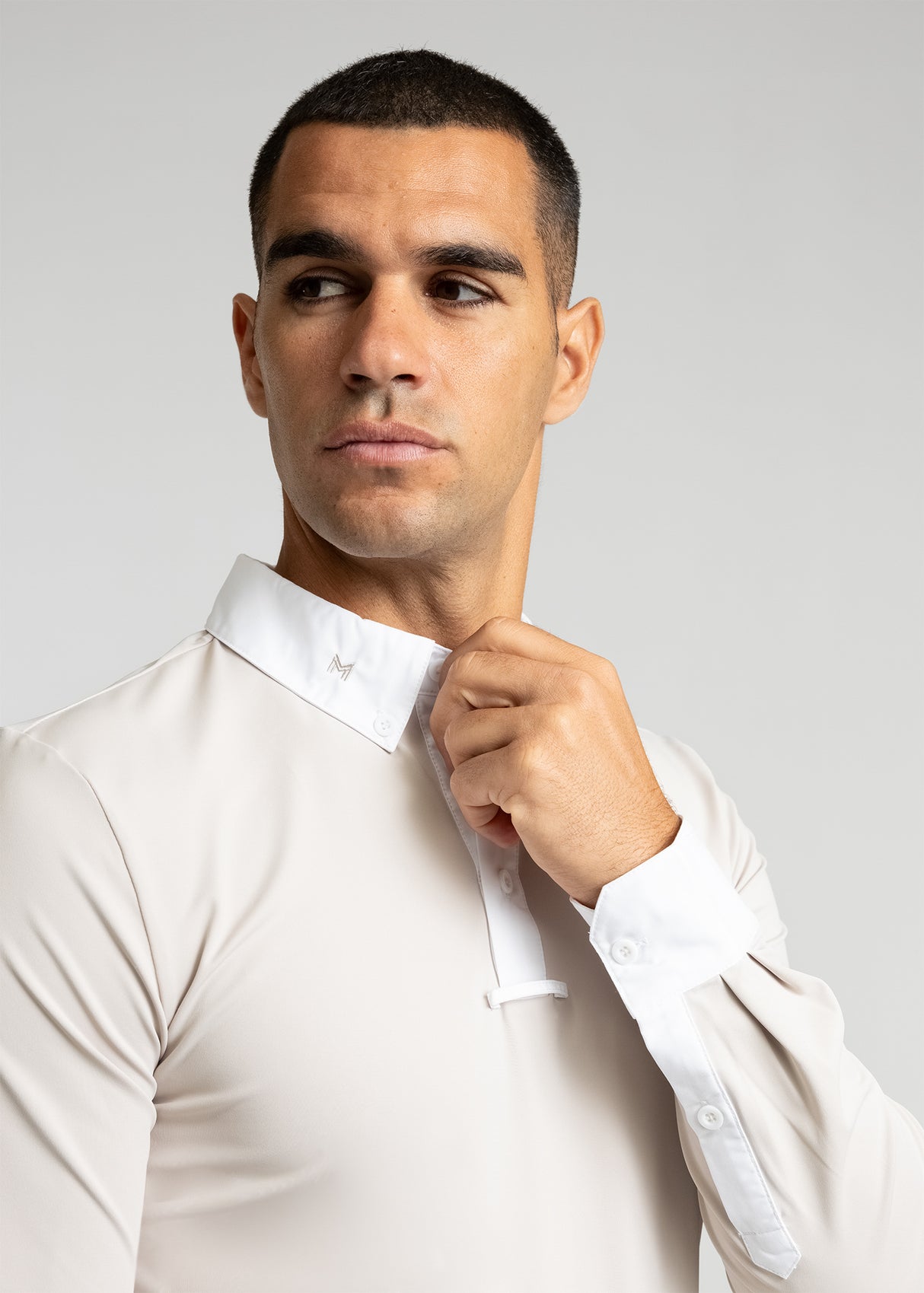 Maximilian Active Long Sleeve Competition Shirt Beige