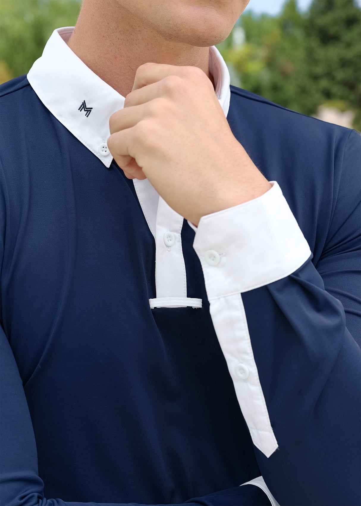 Maximilian Active Long Sleeve Competition Shirt Navy