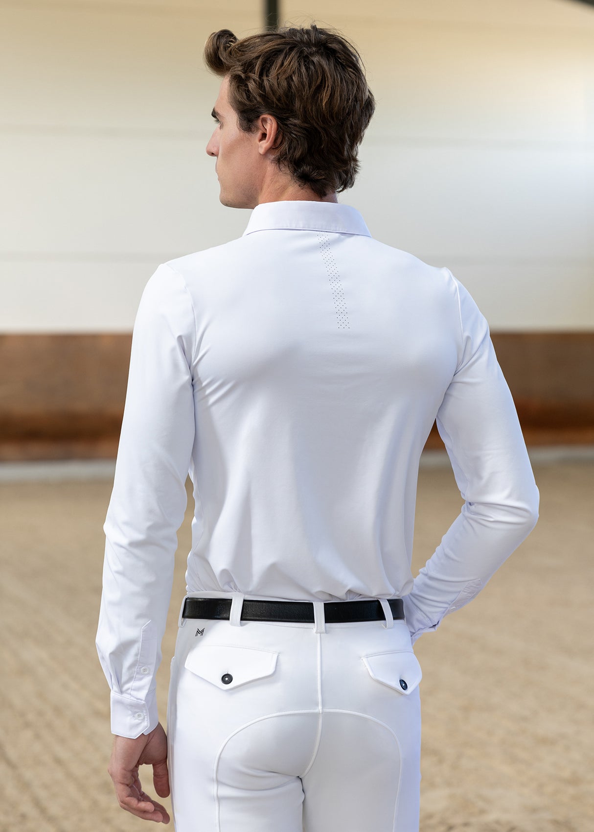 Maximilian Active Long Sleeve Competition Shirt White