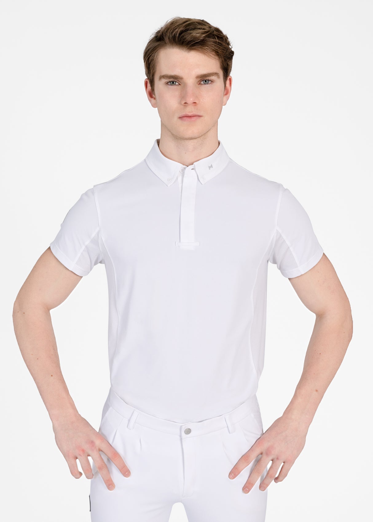 Maximilian Focus Short Sleeve Competition Shirt White