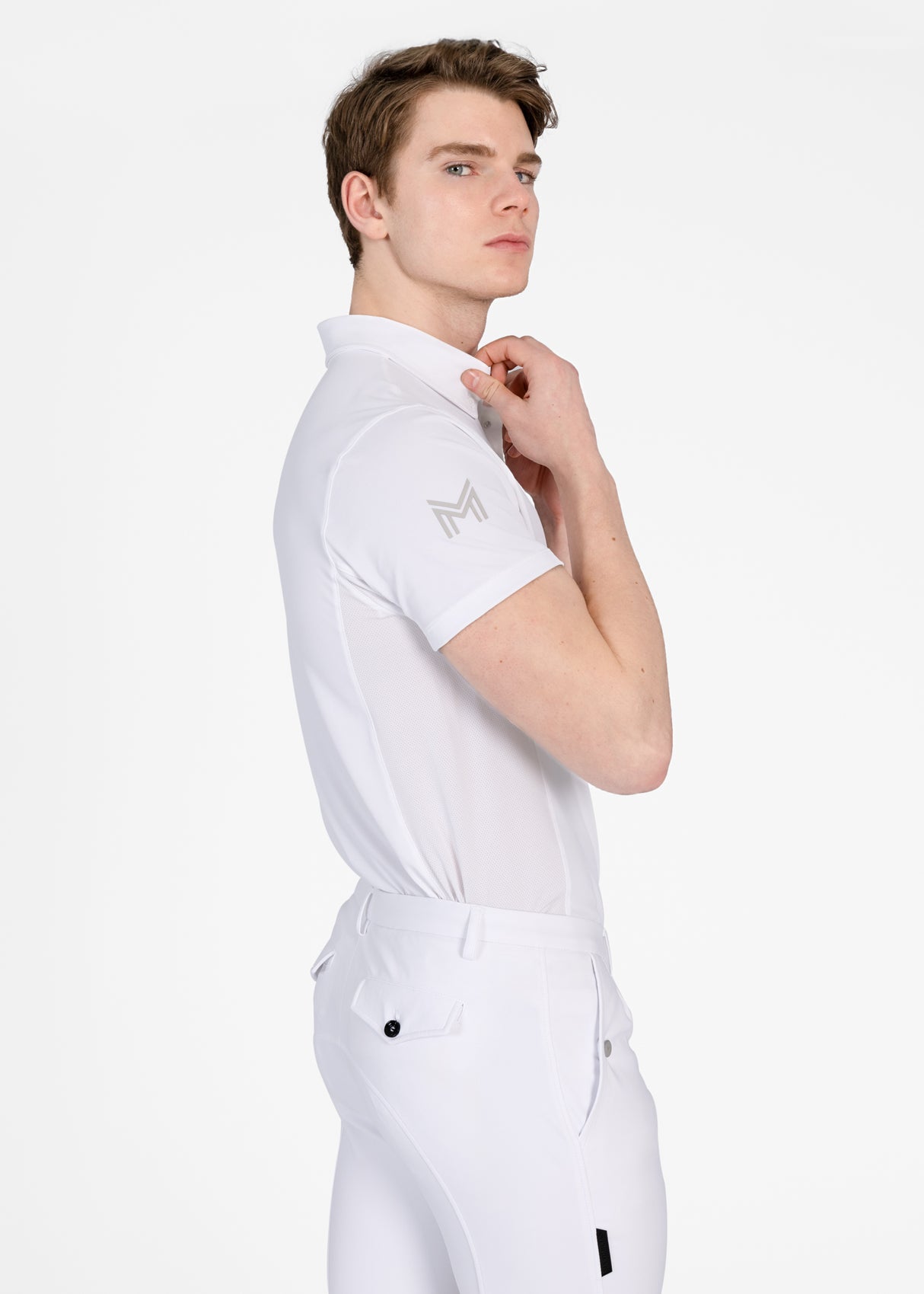 Maximilian Focus Short Sleeve Competition Shirt White