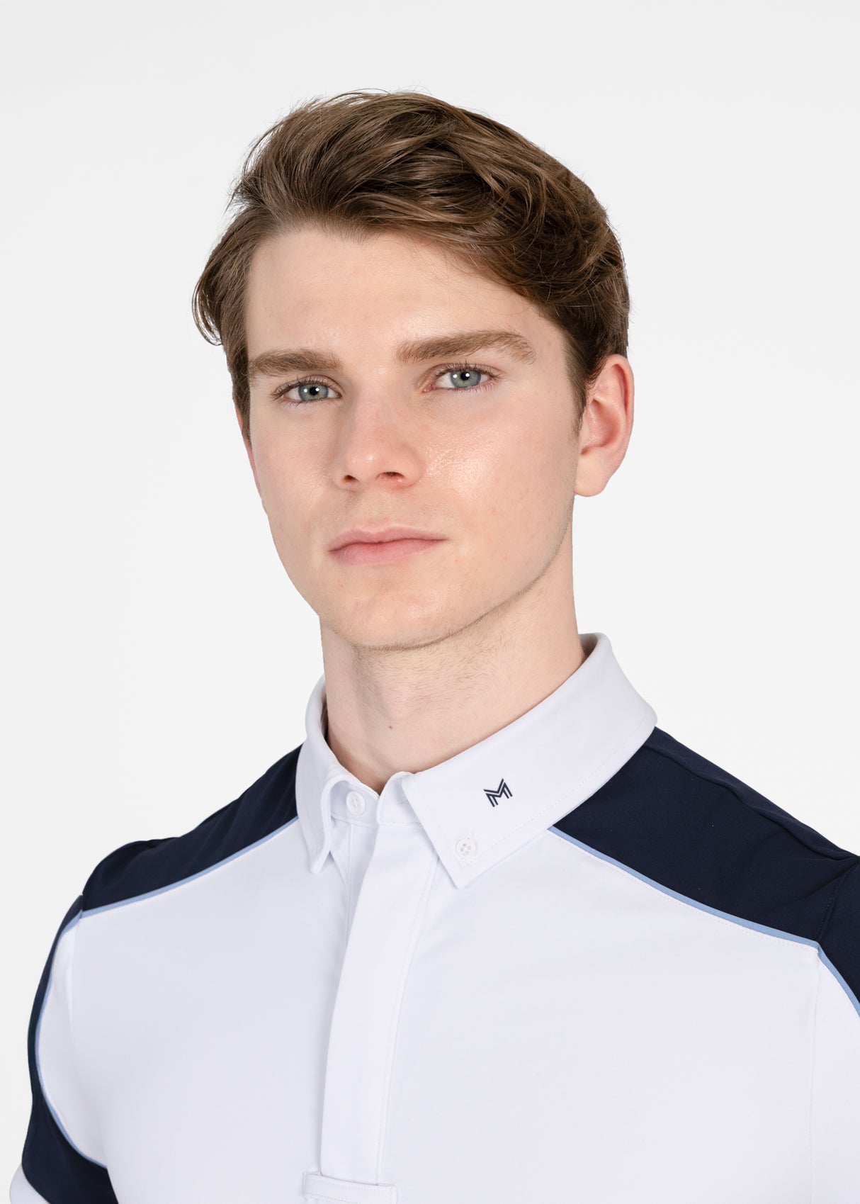 Maximilian Pivot Short Sleeve Competition Shirt White/Navy