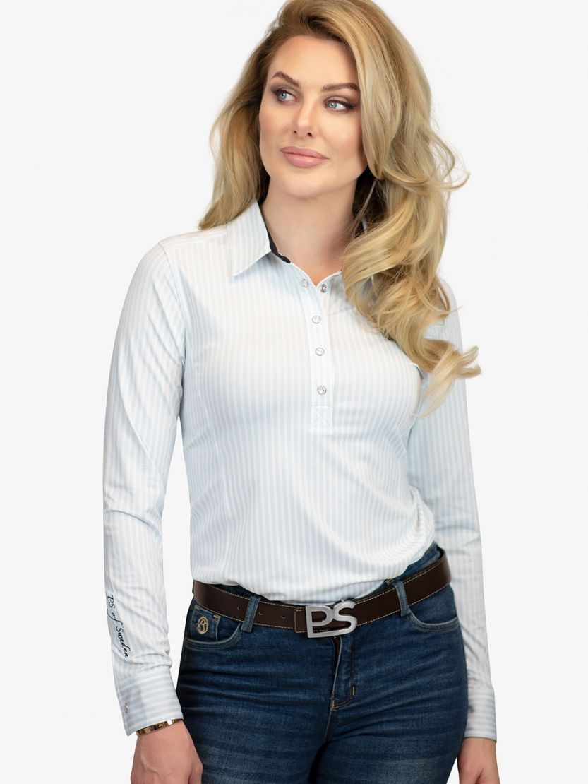 PS of Sweden June Shirt Light Blue & White