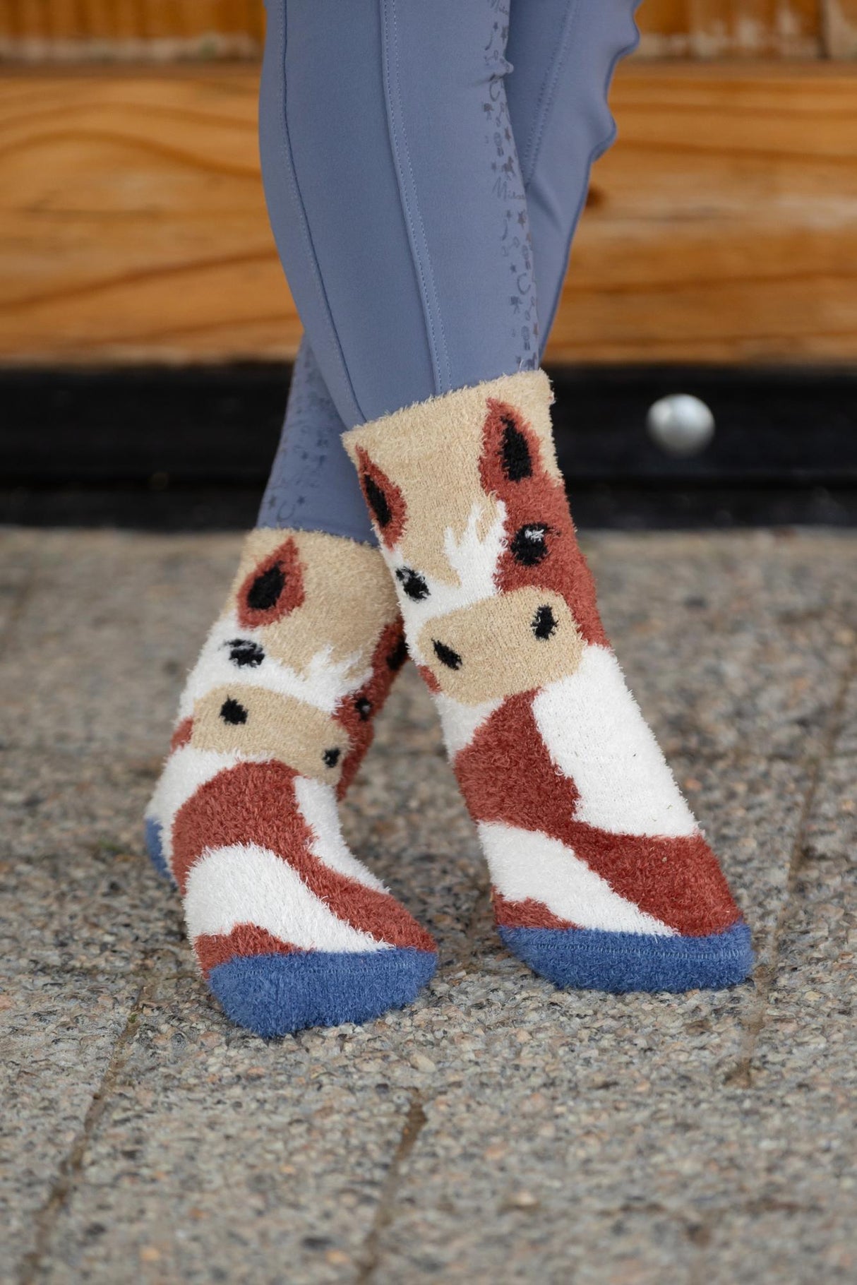 LeMieux Mini Fluffy Character Socks Flash