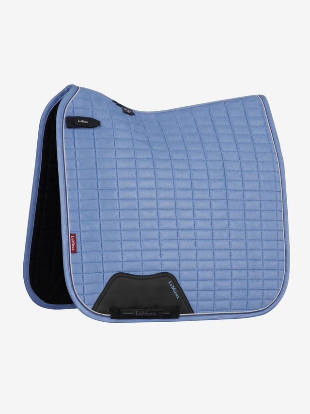 LeMieux Suede Dressage Square Saddle Pad Powder Blue