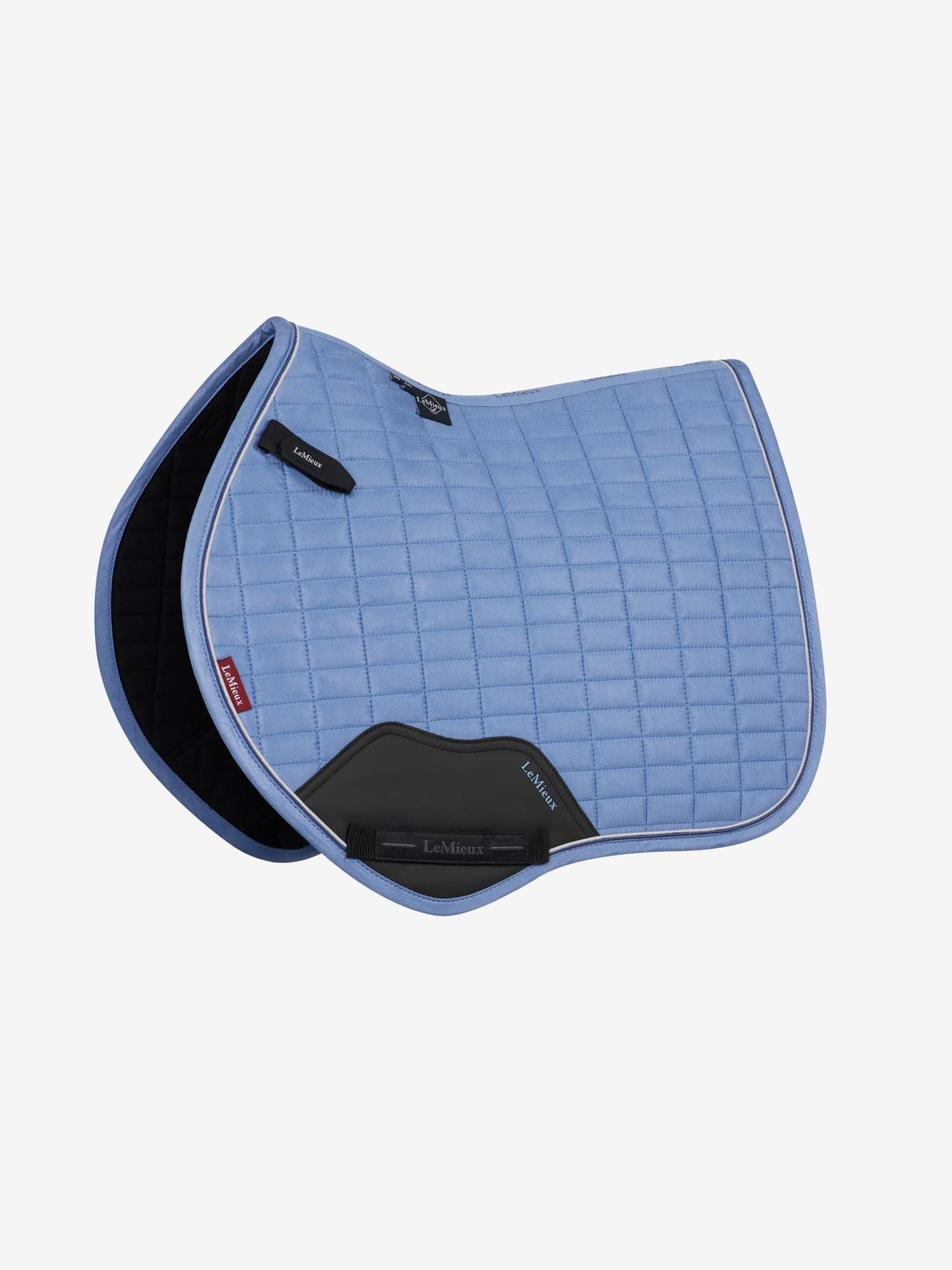 LeMieux Mini Suede Close Contact Jump Square Saddle Pad Powder Blue