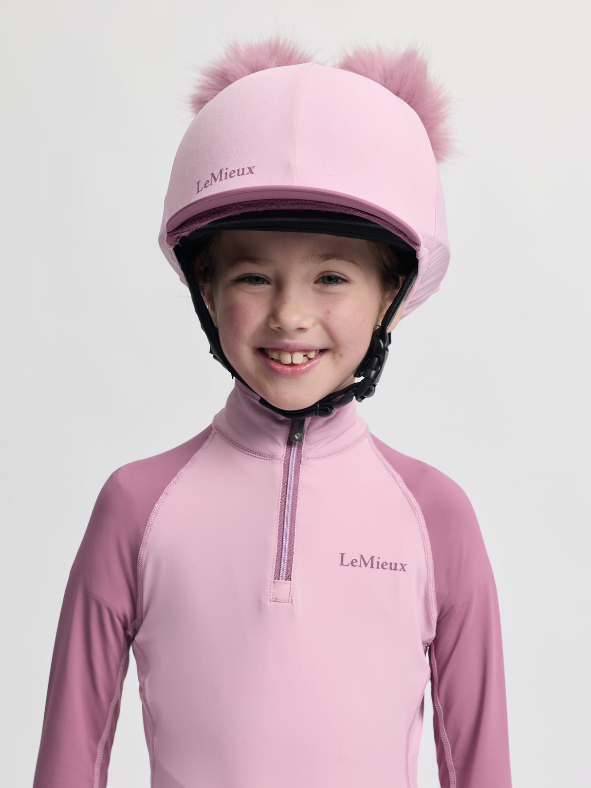 LeMieux Mini Double Pom Hat Silk Fondant