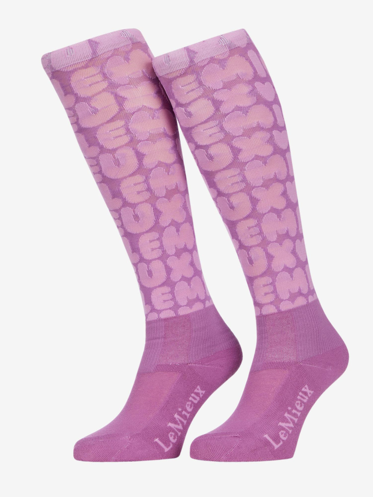 LeMieux Footsie Socks Bubble Font Fondant