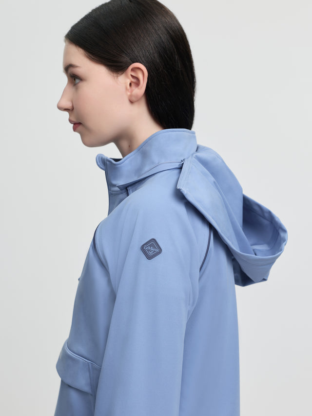 LeMieux Young Rider Paige Quarter Zip Waterproof Jacket Powder Blue