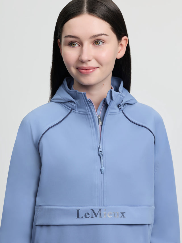 LeMieux Young Rider Paige Quarter Zip Waterproof Jacket Powder Blue