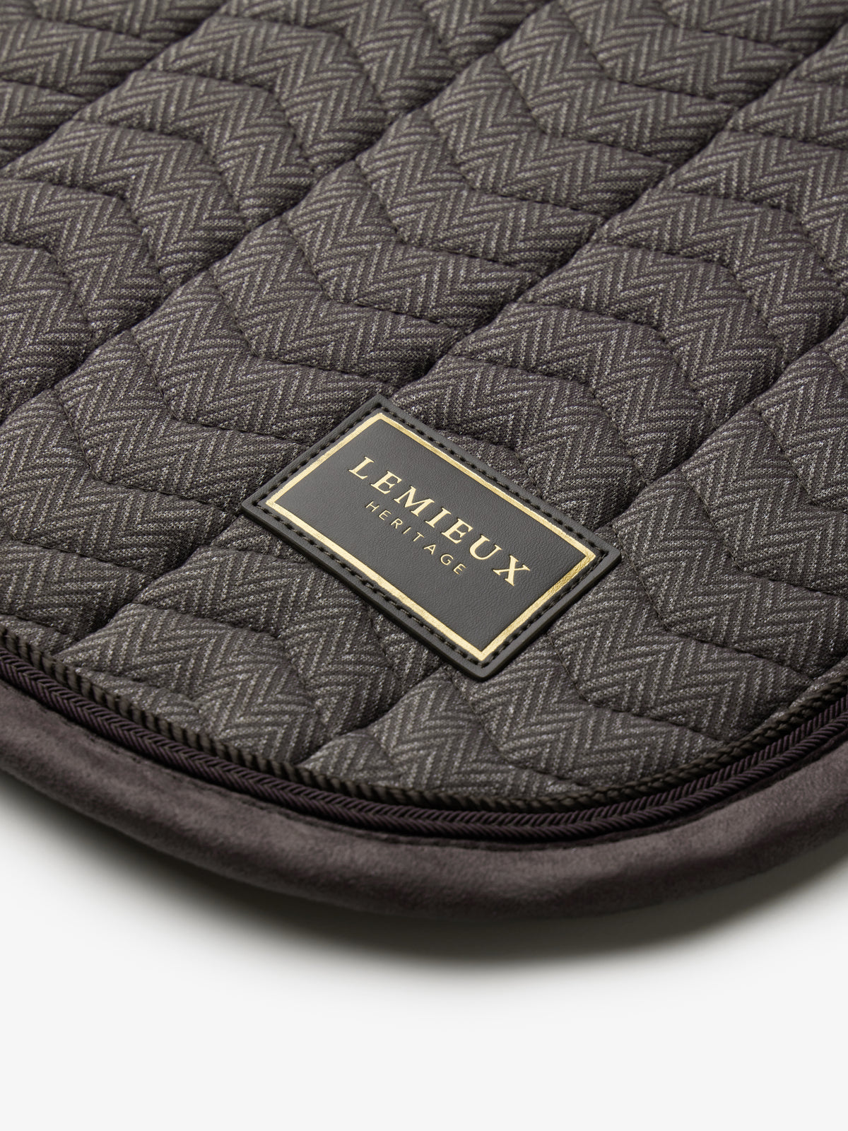 LeMieux Heritage Herringbone Dressage Saddle Pad Cocoa