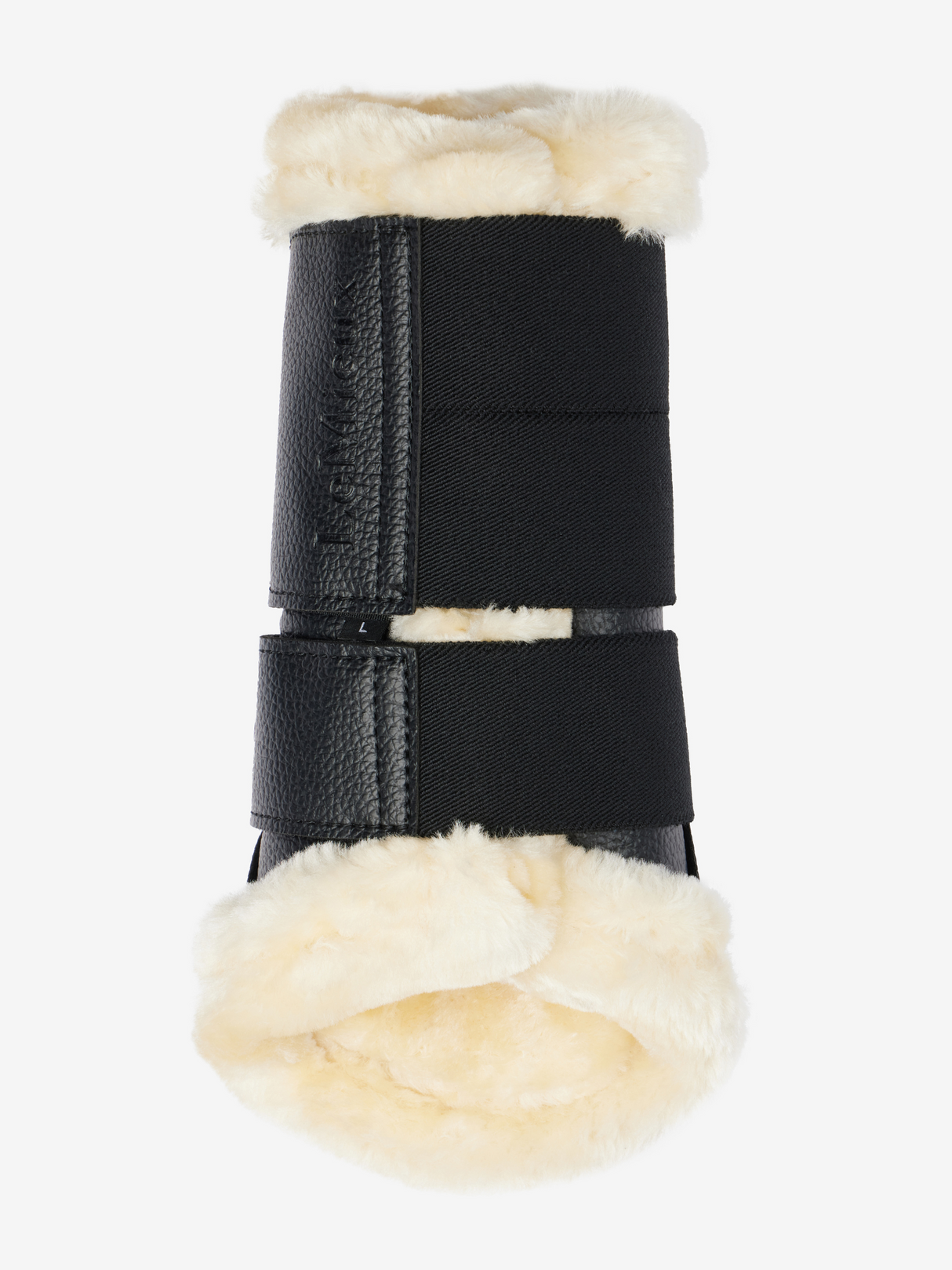 LeMieux Fleece Lined Brushing Boots Black/Natural