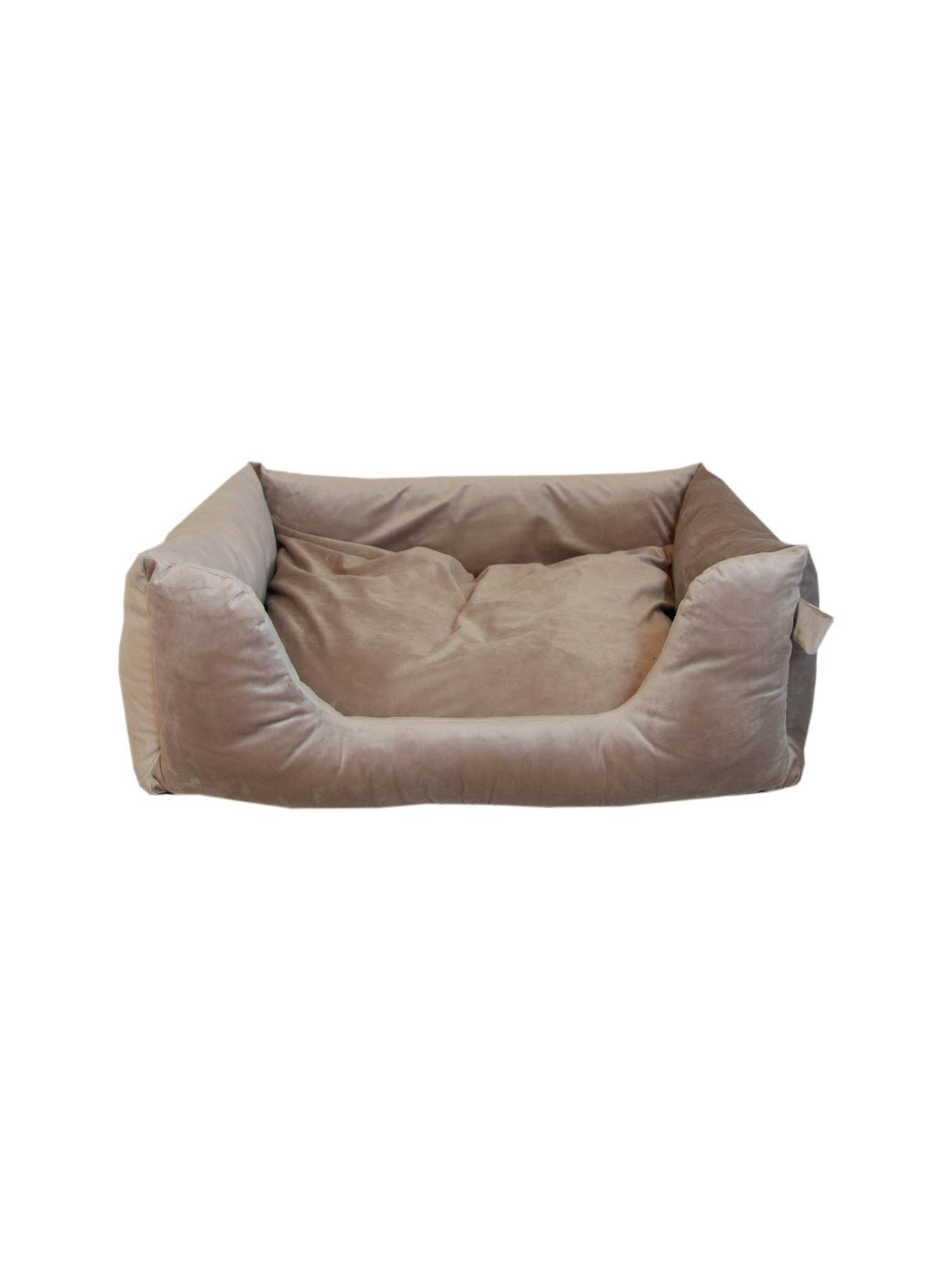Kentucky Velvet Dog Bed Beige
