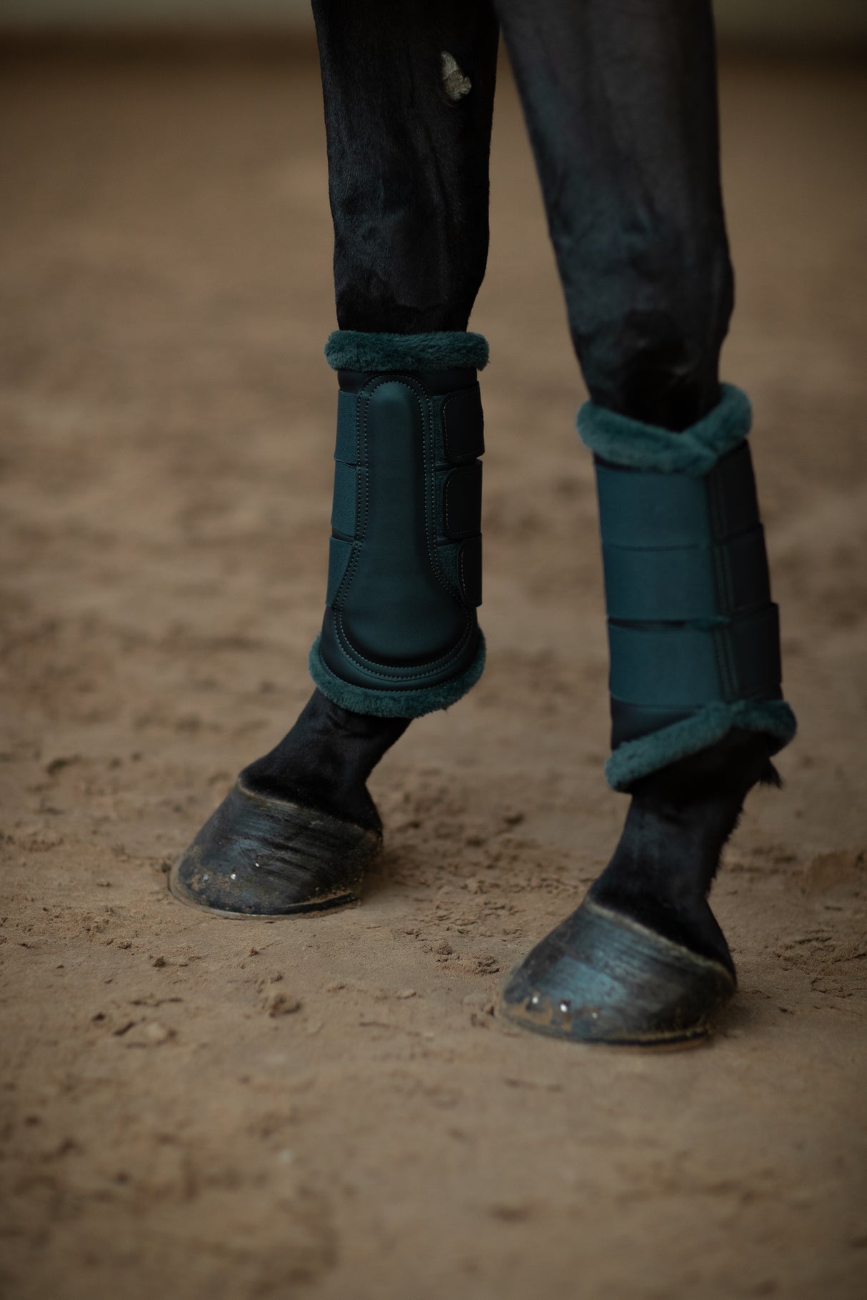 Equestrian Stockholm Fleece Brushing Boots Dramatic Monday