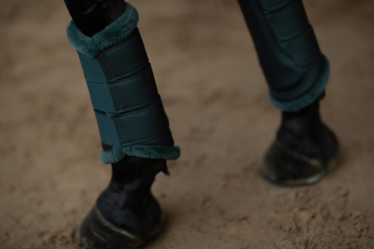 Equestrian Stockholm Fleece Brushing Boots Dramatic Monday