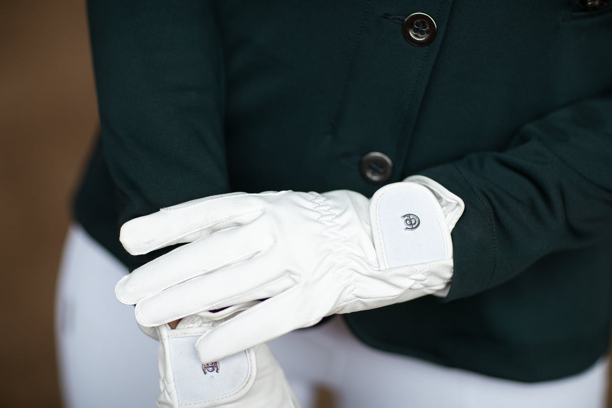 Equestrian Stockholm Motion Riding Gloves White