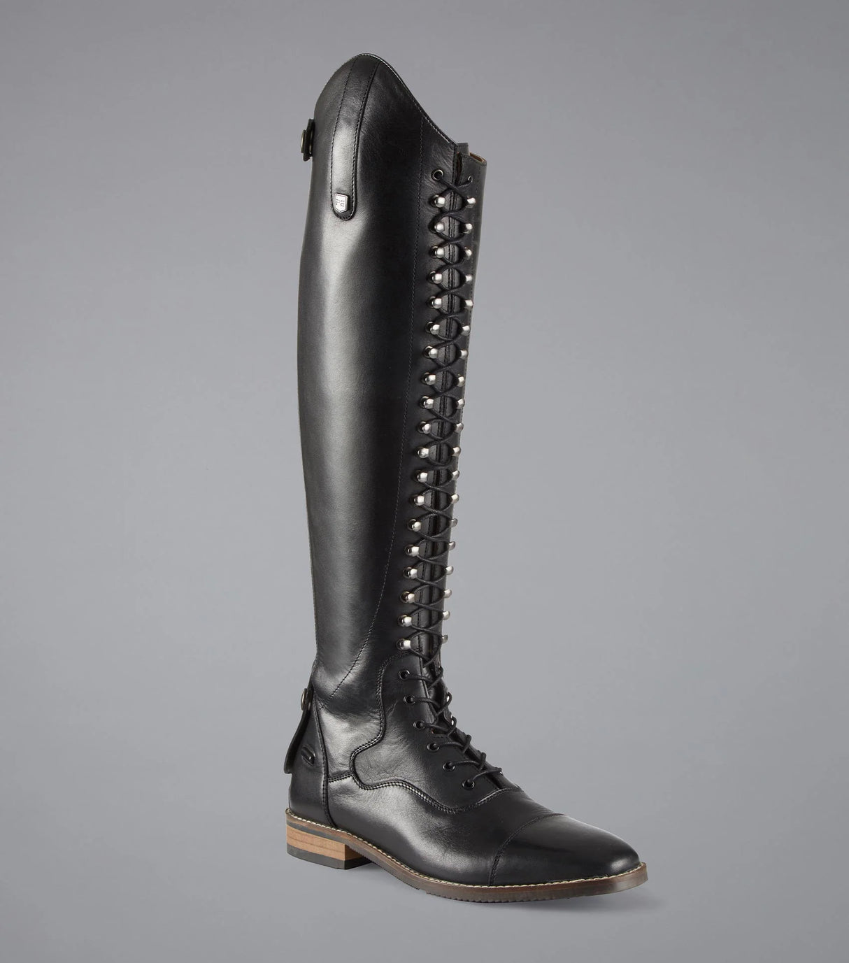 Premier Equine Maurizia Ladies Lace Front Leather Riding Boots Black