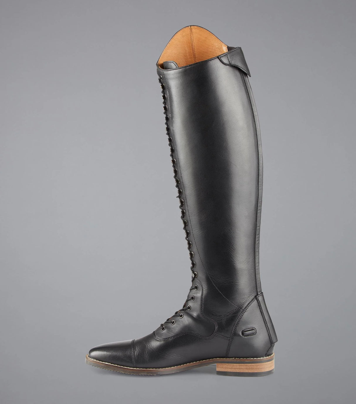 Premier Equine Maurizia Ladies Lace Front Leather Riding Boots Black