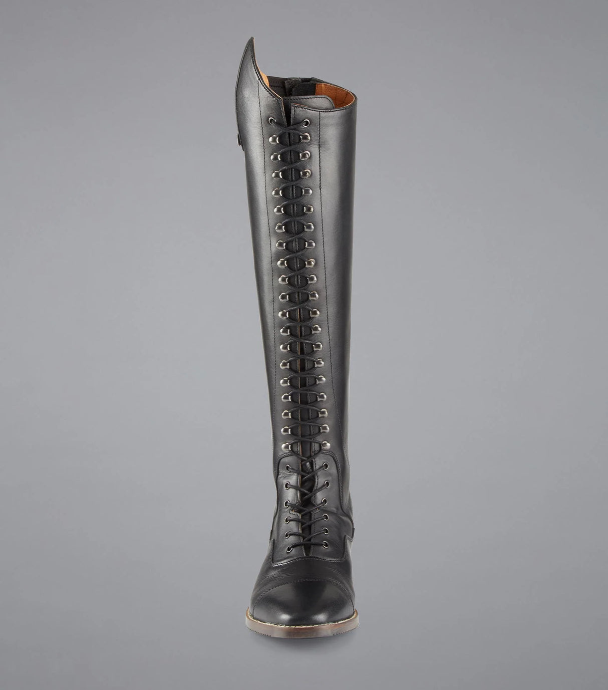 Premier Equine Maurizia Ladies Lace Front Leather Riding Boots Black