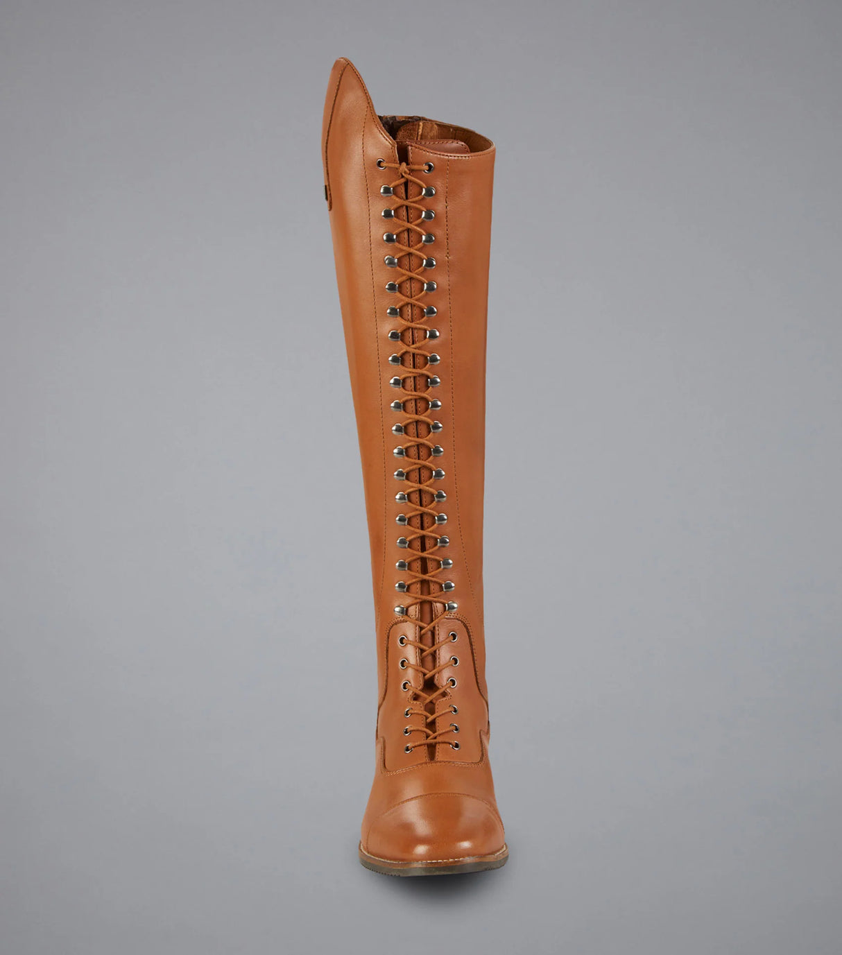 Premier Equine Maurizia Ladies Lace Front Leather Riding Boots Cognac