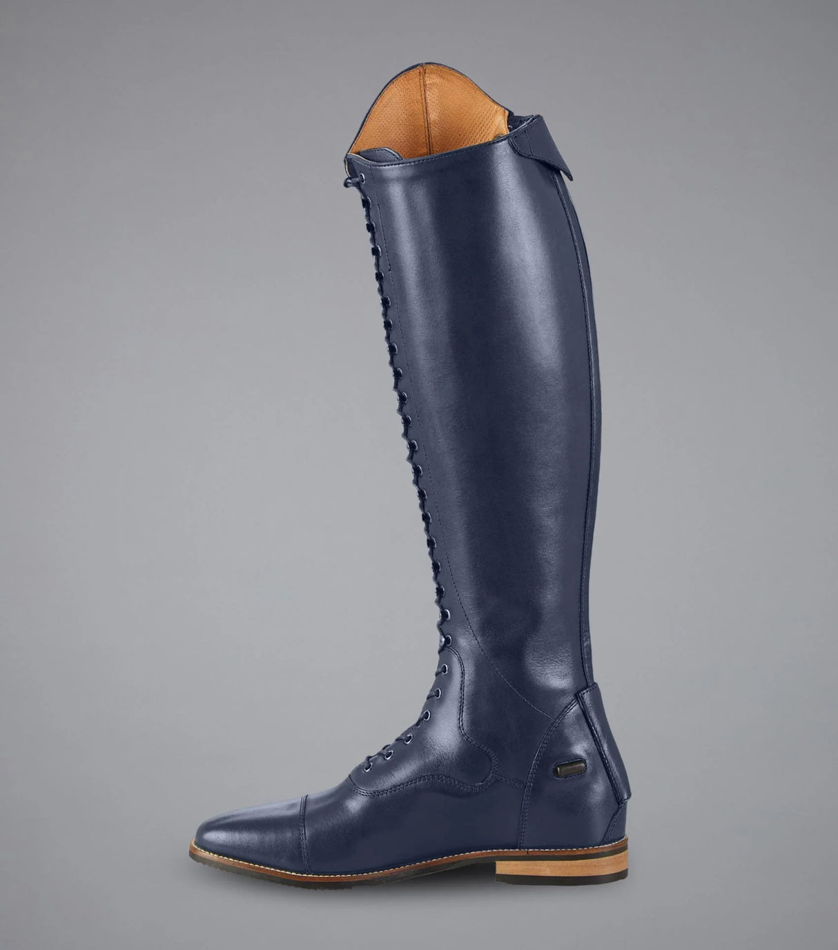 Premier Equine Maurizia Ladies Lace Front Leather Riding Boots Navy