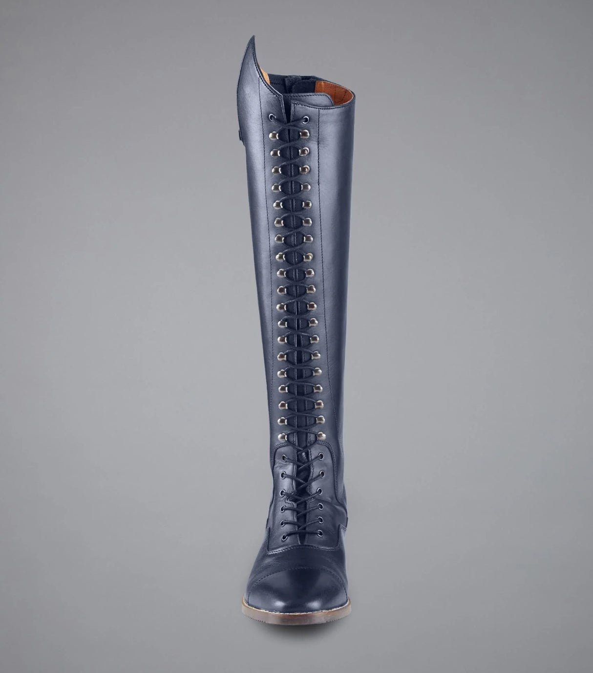 Premier Equine Maurizia Ladies Lace Front Leather Riding Boots Navy