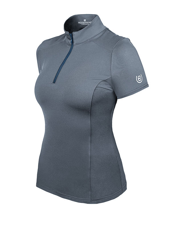 Equestrian Stockholm Illusion Base Layer Metallic Blue