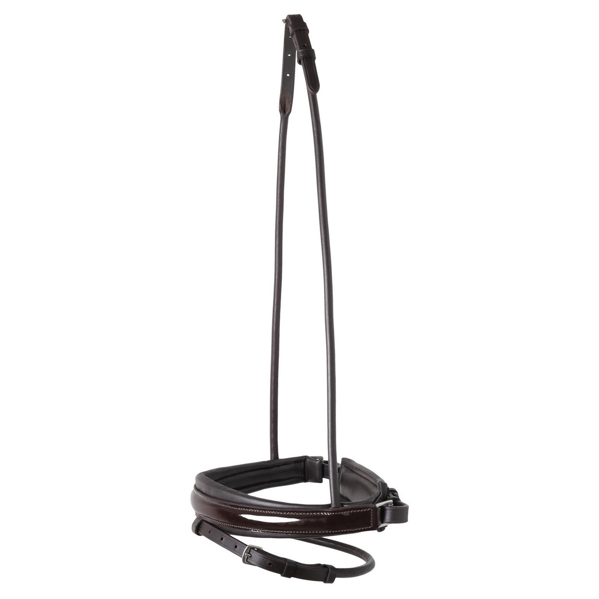 SD Design Rolled Noseband Patent Brown