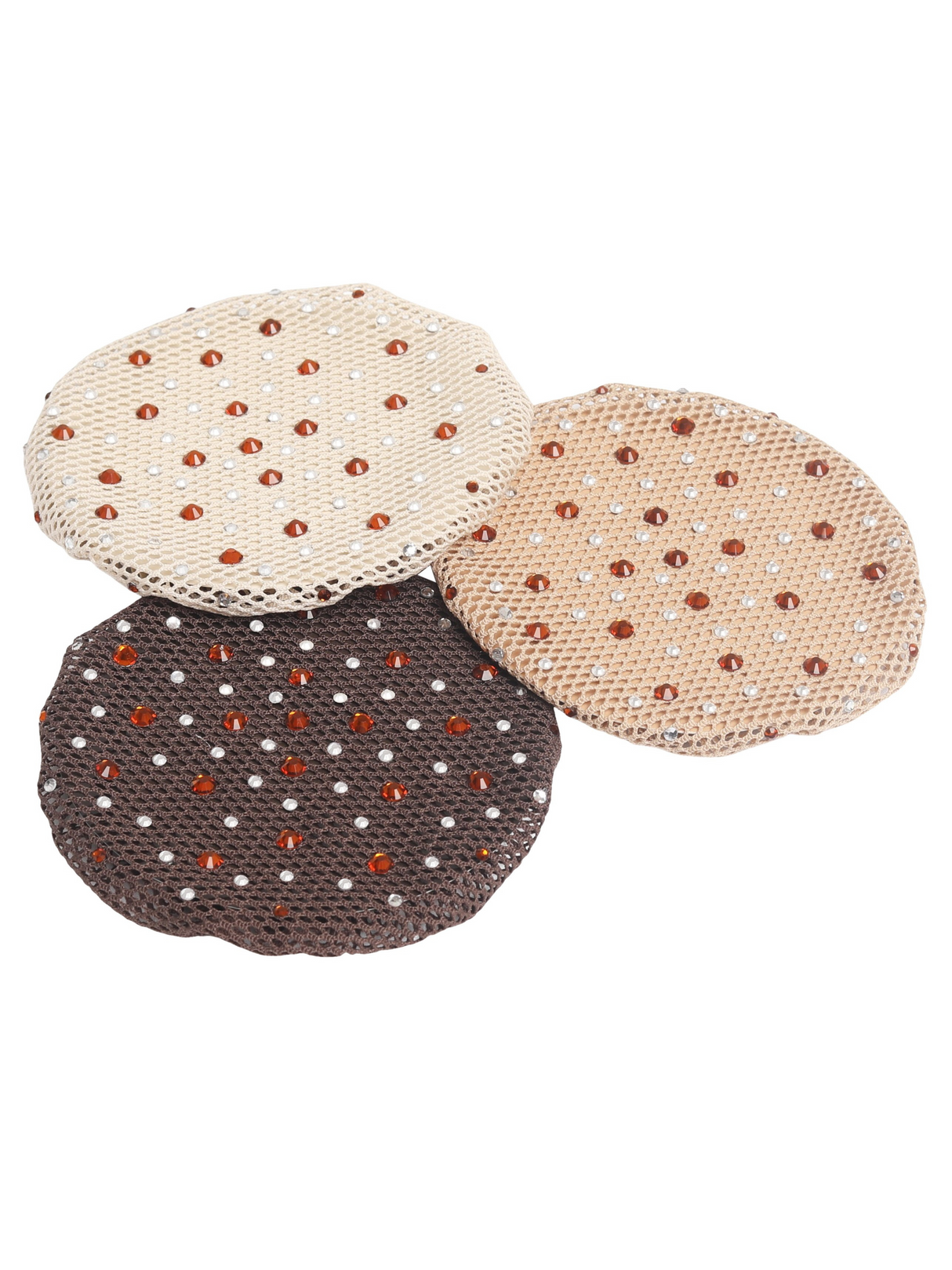 SD Design Clarissa Hair Net Brown Crystal